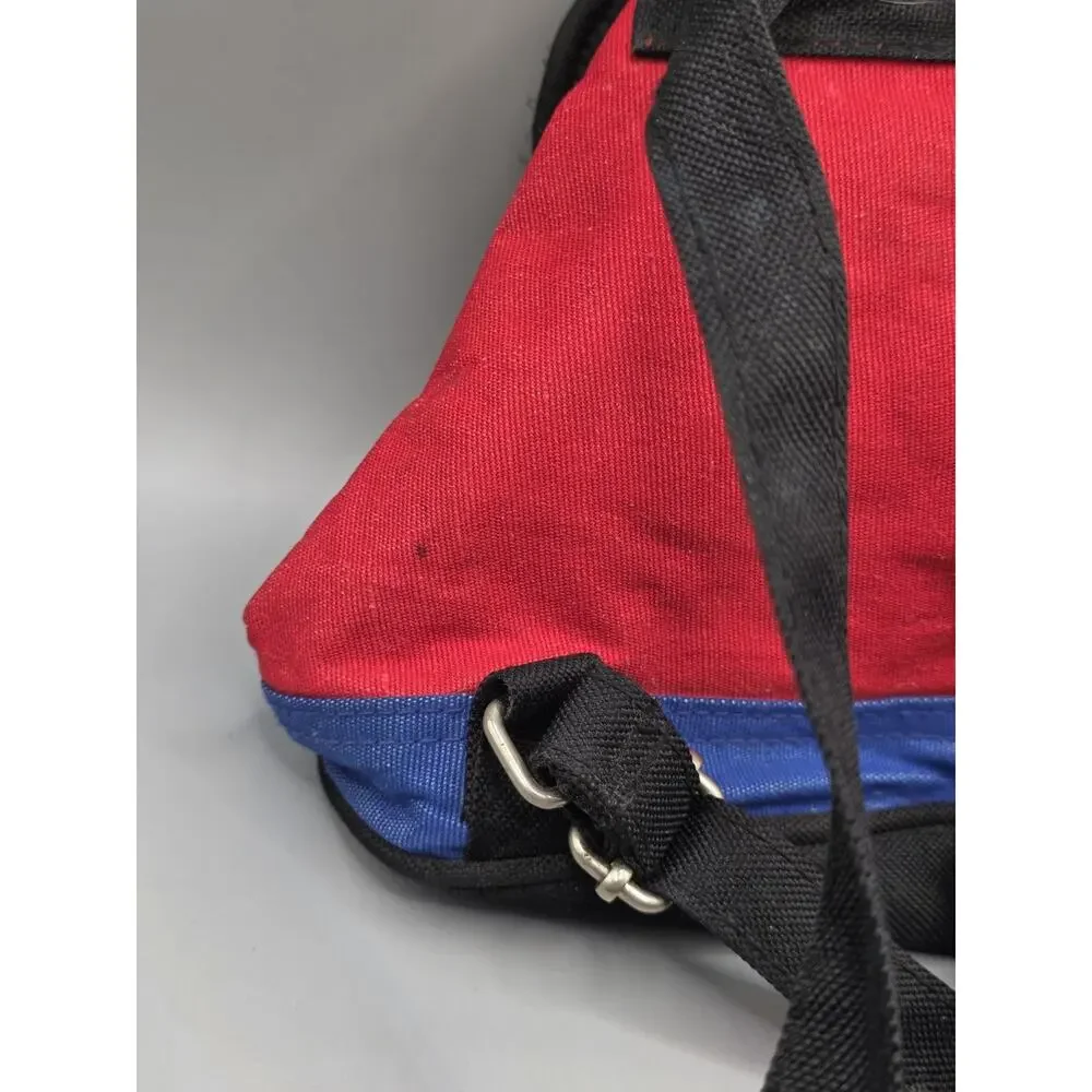 Vtg 90s Disney Store Winnie the Pooh Kidcore Mini Backpack Red Blue Yellow Bag